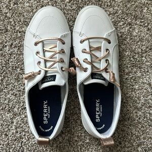 Sperry Top-Sider Crest Vibe White/Rose Gold NWT Size 9M/40